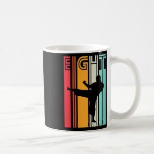 Taza De Café Regalo de cumpleaños 8 para niños Karate Retro Tae