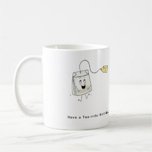 Taza De Café Regalo de cumpleaños, cumpleaños con tema de té, a