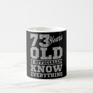 Taza De Café Regalo de cumpleaños de 73 años de edad que papá s