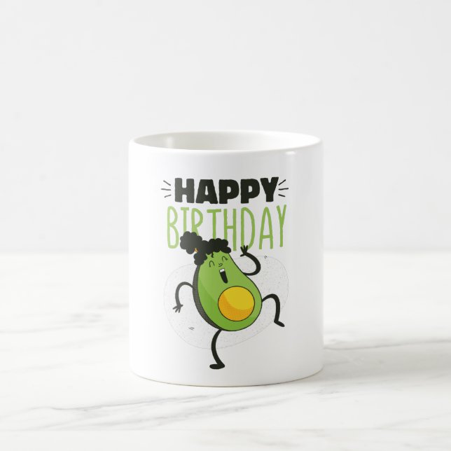 Taza De Café Regalo de cumpleaños de aguacate (Centro)
