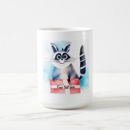 Taza De Café Regalo de cumpleaños de Cute Raccoon