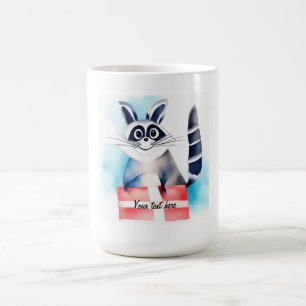 Taza De Café Regalo de cumpleaños de Cute Raccoon