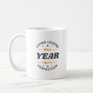 Taza De Café Regalo de cumpleaños de la leyenda viva   Personal