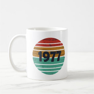 Taza De Café Regalo de cumpleaños de la vendimia nacido en 1977