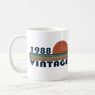 Taza De Café Regalo de cumpleaños de la vendimia nacido en 1988