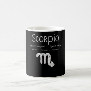 Taza De Café Regalo de cumpleaños del signo zodiacal Escorpio v