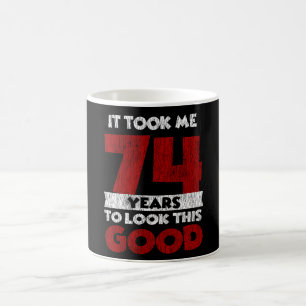 Taza De Café Regalo de cumpleaños divertido de 74 años de edad