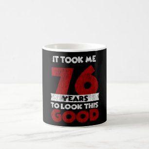 Taza De Café Regalo de cumpleaños divertido de 76 años de antig