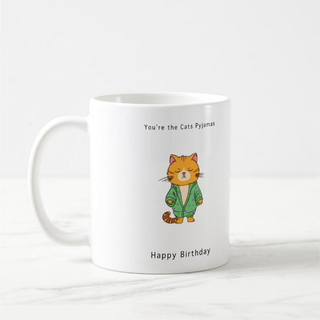 Taza De Café Regalo de cumpleaños feliz, cumpleaños con tema de (Izquierda)