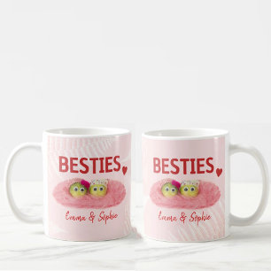 Taza De Café Regalo de cumpleaños lindo para amiga rosa diverti
