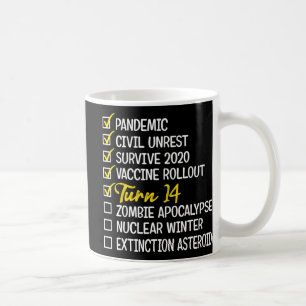 Taza De Café Regalo de cumpleaños número 14 de diversión Cuaren