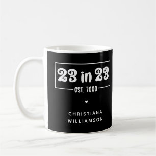 Taza De Café Regalo de cumpleaños número 23 del personalizado e