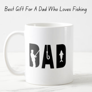 Taza De Café Regalo De Cumpleaños Temático De Pesca Para Papá Y
