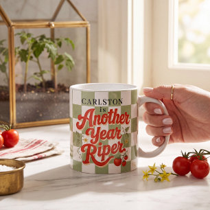 Taza De Café Regalo de cumpleaños Tomate Vintage Otro Año Más M