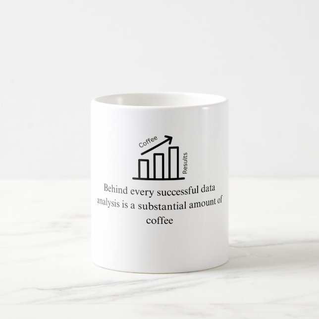 Taza De Café Regalo de Data Analyst (Centro)