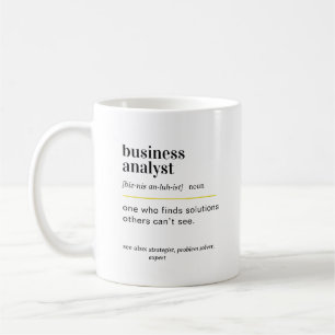 Taza De Café Regalo de definición de Analista de Negocios