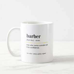 Taza De Café Regalo de definición de barbero divertido