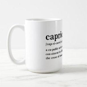 Taza De Café Regalo de definición de Capricornio Estética Astro