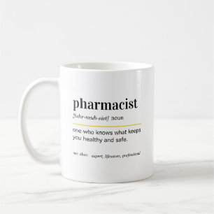 Taza De Café Regalo de definición de farmacéutico divertido