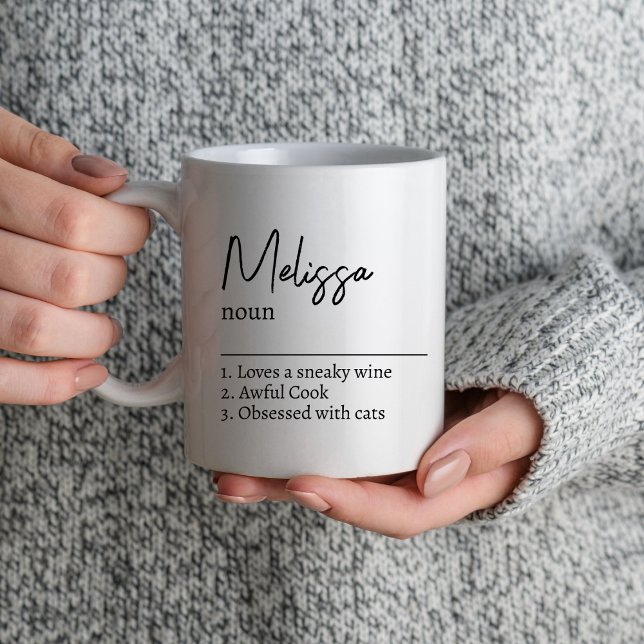 Taza De Café Regalo De Definición De Nombre Personalizado Para  (Subido por el creador)