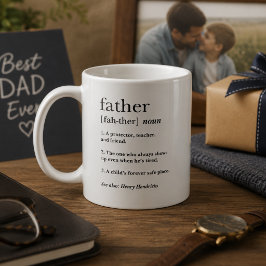 Taza De Café Regalo de definición de padre considerado para el 
