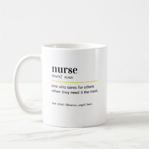 Taza De Café Regalo de definición divertida de enfermera