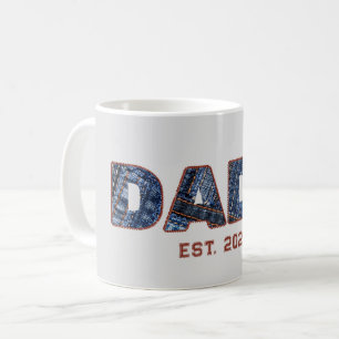 Taza De Café Regalo de Denim DADA para nuevo papá