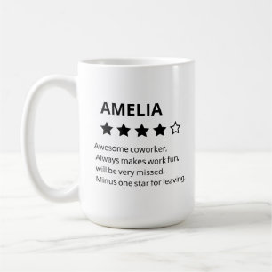 Taza De Café Regalo de despedida personalizado - Fundido trabaj