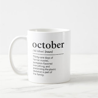Taza De Café Regalo de diccionario divertido de Halloween de oc