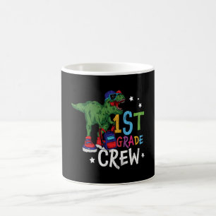 Taza De Café Regalo de dinosaurio de la tripulación de 1er grad