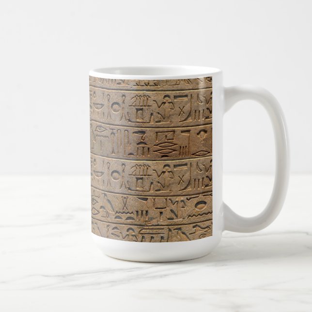 Taza De Café Regalo de diseñador de jeroglíficos egipcio de la  (Derecha)