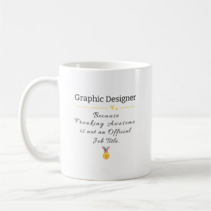 Taza De Café Regalo de diseñador gráfico - Oficina divertida cr