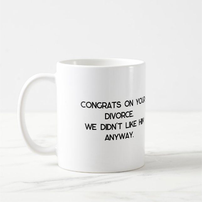 Taza De Café Regalo de divorcio (Izquierda)