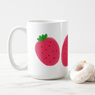 Taza De Café Regalo de dos fresas lindas