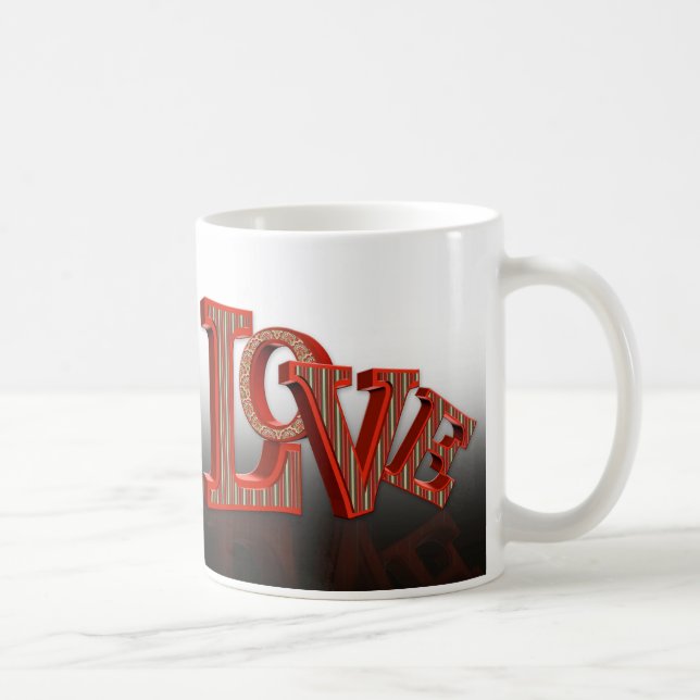 Taza De Café regalo de el día de San Valentín LOVE mug (Derecha)