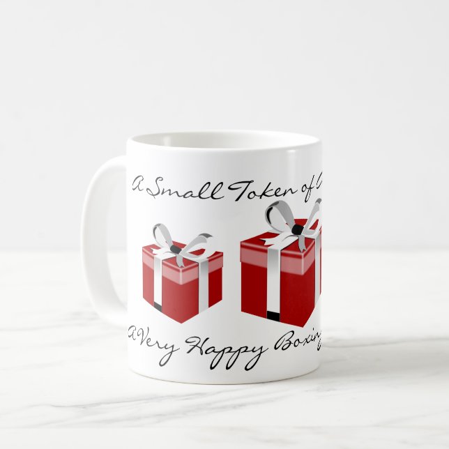 Taza De Café Regalo de empleado de día de boxeo (Anverso izquierdo)