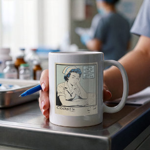 Taza De Café Regalo de enfermera cansada para RN, LPN, trabajad