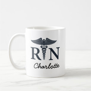 Taza De Café Regalo de enfermera con nombre personalizado Enfer