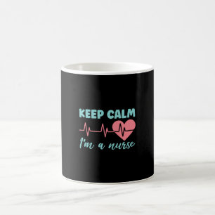 Taza De Café Regalo de Enfermera Mantén la Calma Soy Enfermera