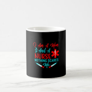 Taza De Café Regalo De Enfermería Soy Mamá Y Enfermera