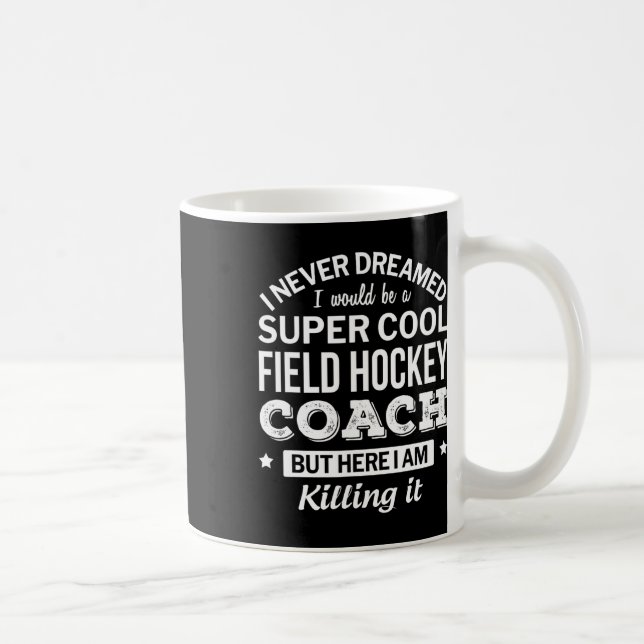Taza De Café Regalo de entrenador de hockey sobre hierba (Derecha)