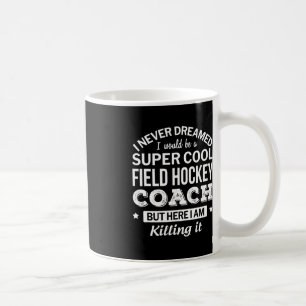 Taza De Café Regalo de entrenador de hockey sobre hierba divert