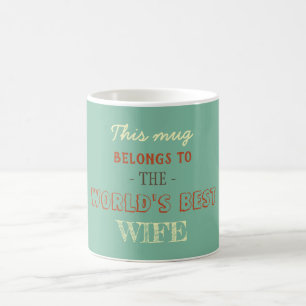 Taza De Café Regalo de esposa en pasteles suaves