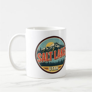 Taza De Café Regalo de esquí vintage Salt Lake City naturaleza