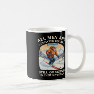 Taza De Café Regalo de esquiador por cumpleaños 70 años Esqui v