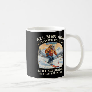 Taza De Café Regalo de esquiador por cumpleaños 70 años Esqui v
