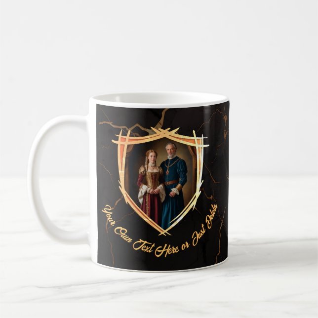 Taza De Café Regalo de estilo antiguo medieval de Knight Coat o (Izquierda)