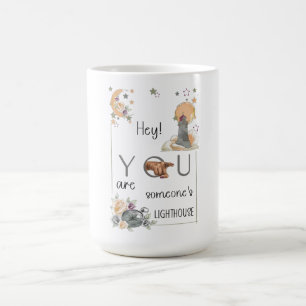 Taza De Café Regalo de Faro Inspirador Recordatorio Positivo