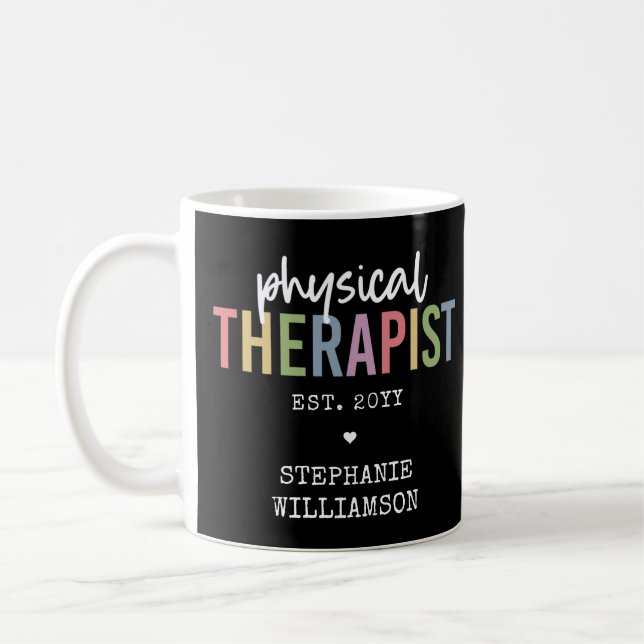 Taza De Café Regalo de fisioterapia física terápica PT  (Izquierda)