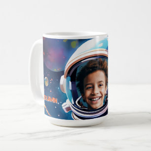 Taza De Café Regalo de foto de astronauta en el cielo del espac
